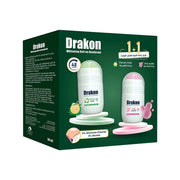 DrakonĀ® Promopack Drakon whitening Roll on Pink Bubble + Passion Peak Free - Drakon